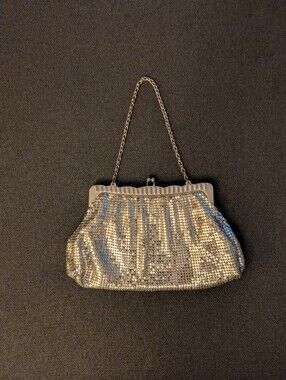 Vintage Whiting & Davis Silver Mesh Evening Bag